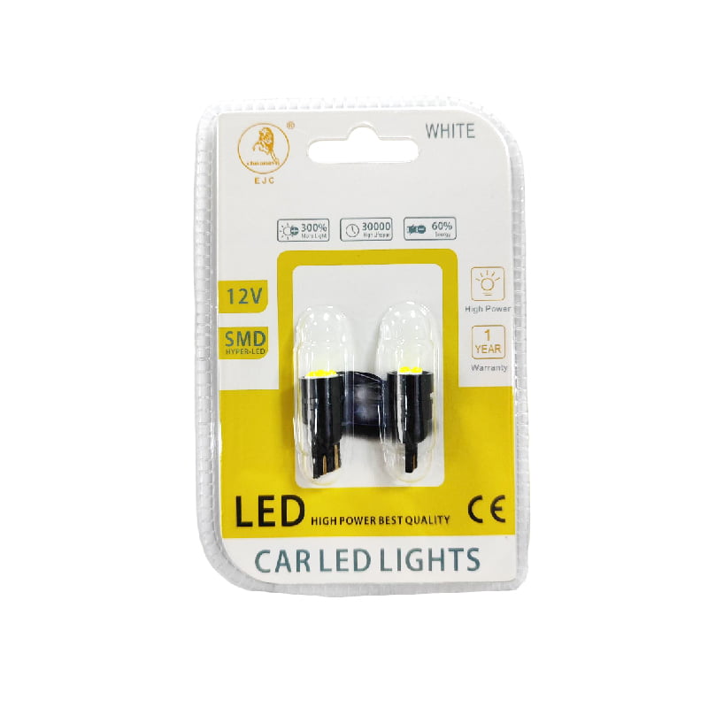 EJC Λάμπες Αυτοκινήτου T10-4LED SMD LED 12v 2τμχ ψυχρό φως - LED light