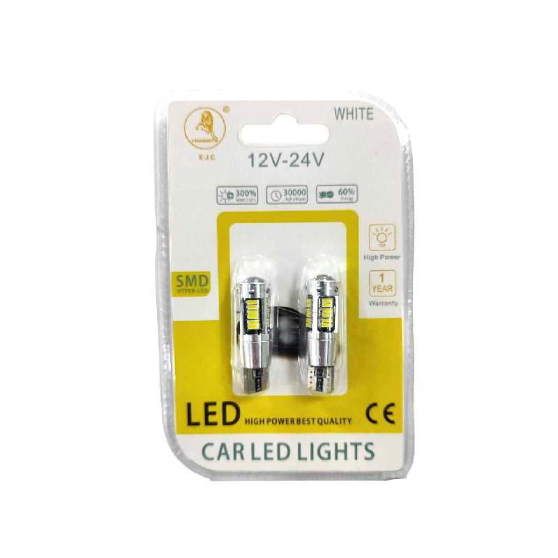 EJC Λάμπες Αυτοκινήτου T10-4014-30 Led 12V-24 2τμχ ψυχρό φως – LED light