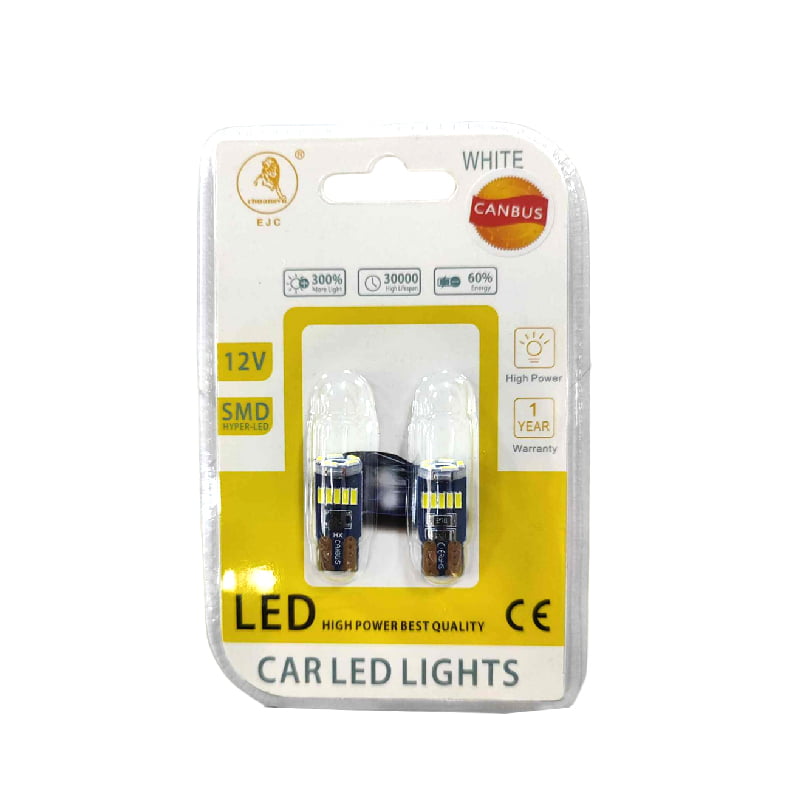 EJC Λάμπες Αυτοκινήτου Canbus T10-4014-15Led 12V 2τμχ ψυχρό φως – LED light