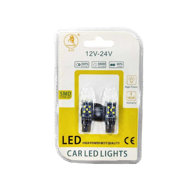 EJC Λάμπες Αυτοκινήτου 2016-15Led 12V-24 2τμχ ψυχρό φως – LED light