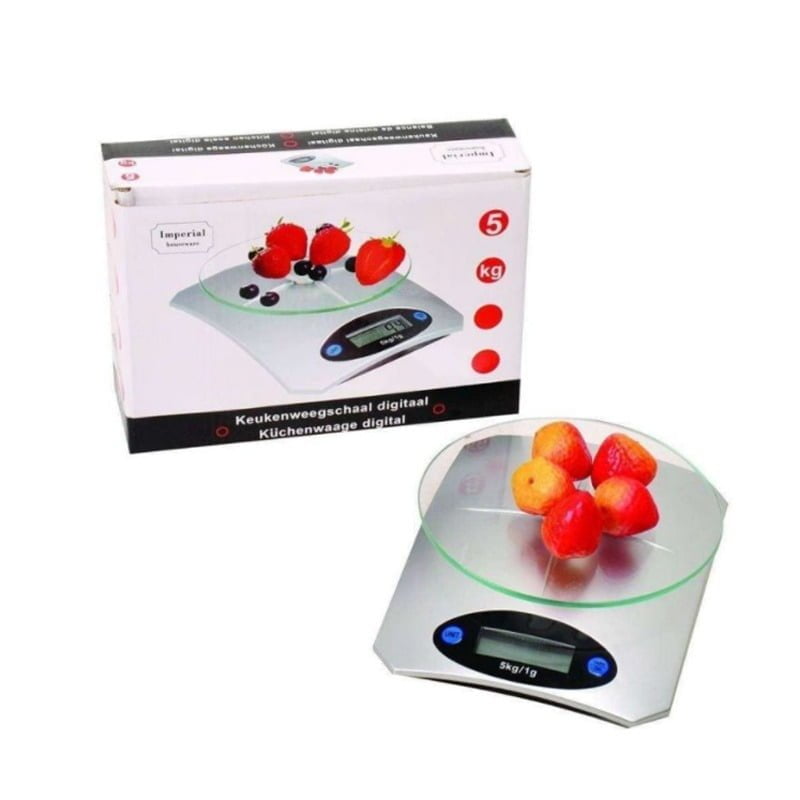 Imperial Ψηφιακή Ζυγαριά Κουζίνας 1gr/5kg Ασημί - Digital kitchen scale