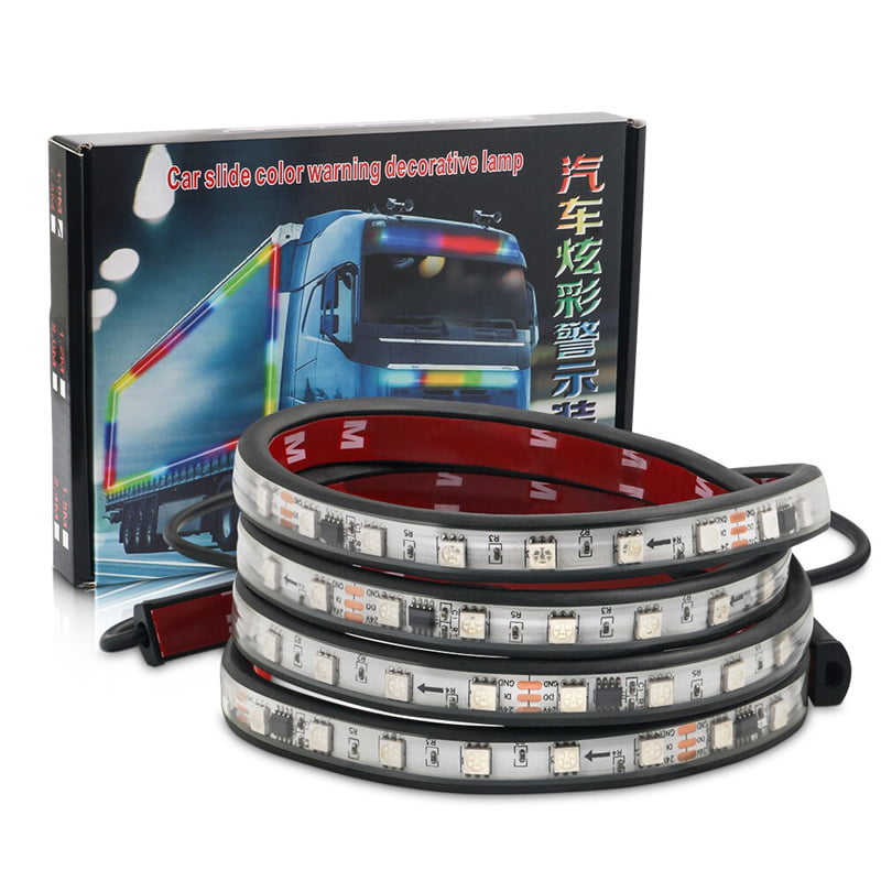 Διακοσμητική λωρίδα φωτισμού αυτοκινήτου 1.5m - Car slide color warning decorative lamp 1.5m