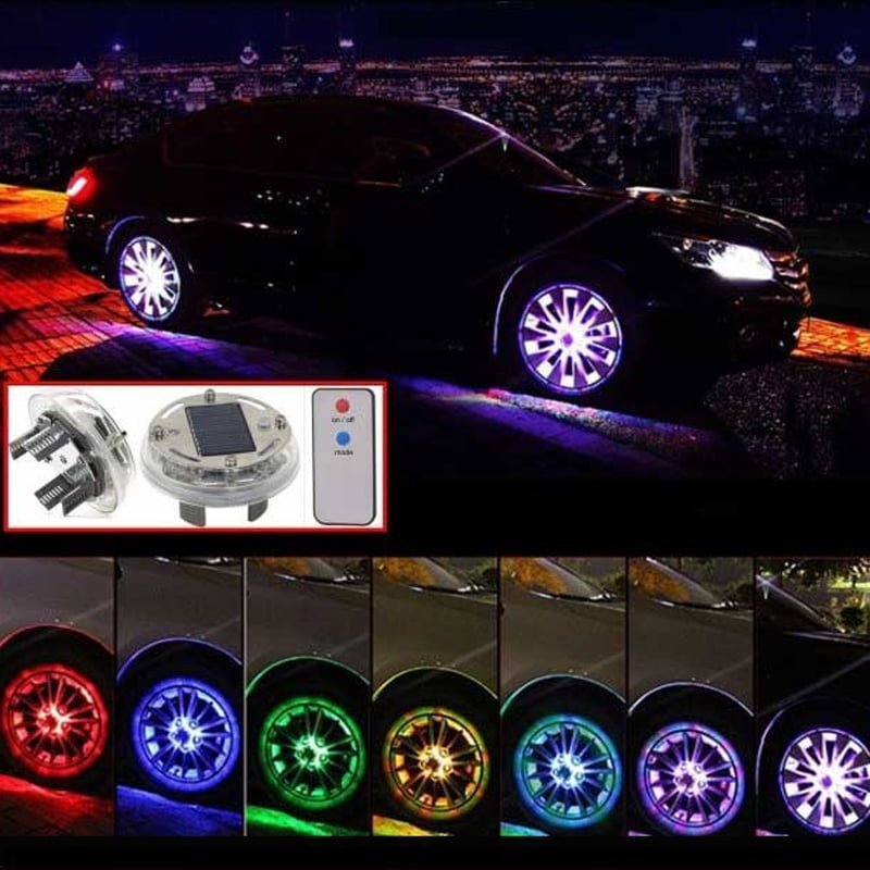 Διακοσμητικά φωτιστικά τροχών 4τμχ XF369 - Car wheel lights