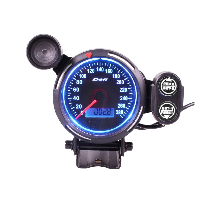 Ket Gauge LED Ταχύμετρο Αυτοκινήτου 80mm 3.75”  LED Μπλέ LCD - Universal Auto Speedometer Tachometer