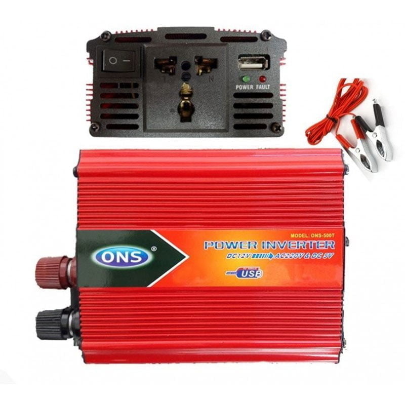 ONS μετασχηματιστής Inverter από 12V σε 220V 500W – Power Inverter