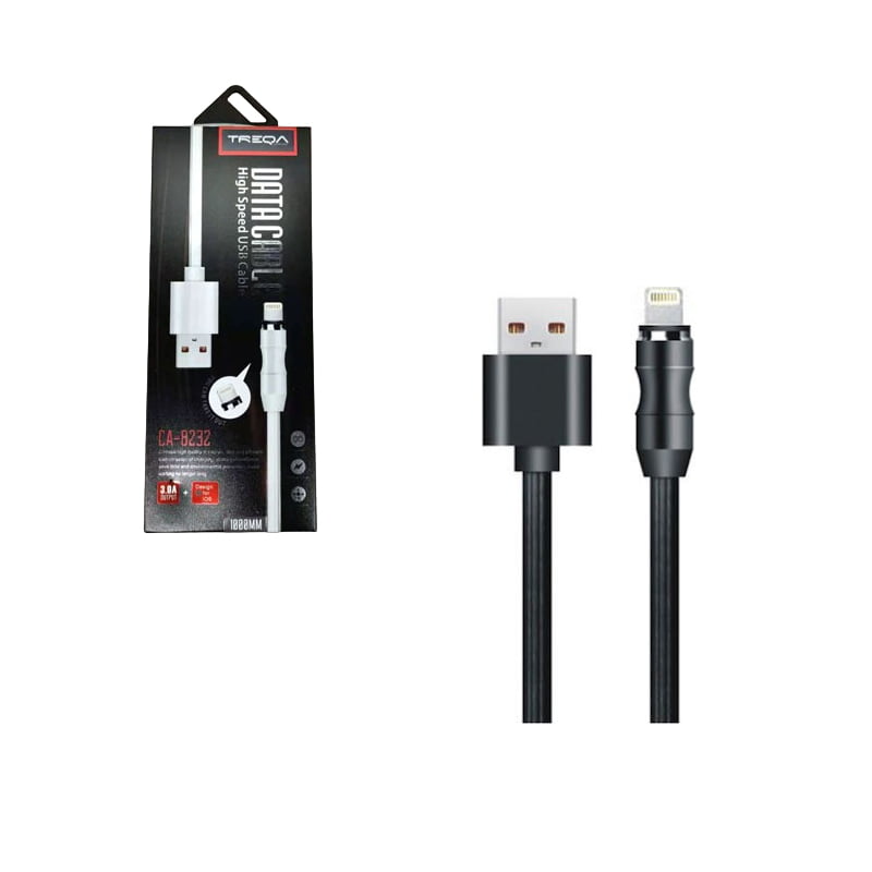 Treqa Μαγνητικό Αποσπώμενο Καλώδιο Γρήγορης Φόρτισης USB to Lightning Cable 1m CA-8232- Fast Charger Cable