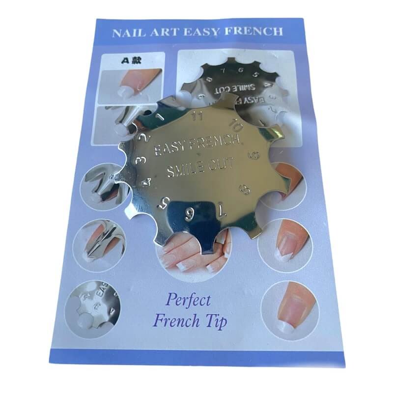 Στένσιλ Γαλλικού Νυχιών Nail Art Easy French – Μεταλλικό καλούπι γαλλικού