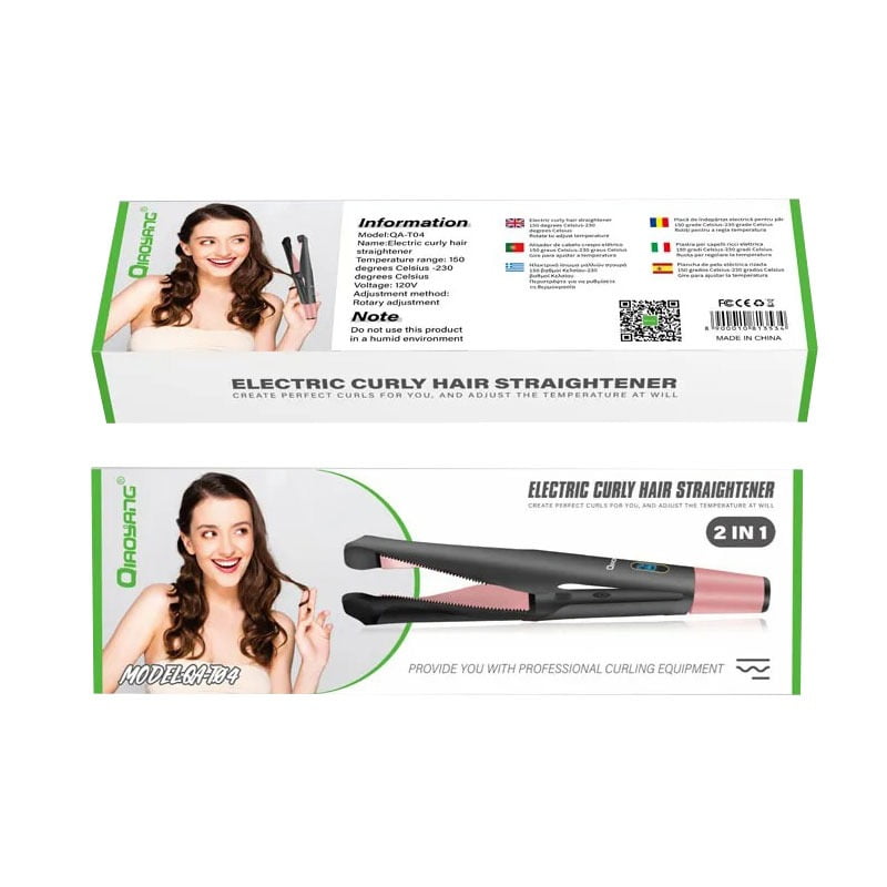 QIAOYANG Πρέσα Μαλλιών με Κεραμικές Πλάκες QA-T04 - Electric curly hair straightener