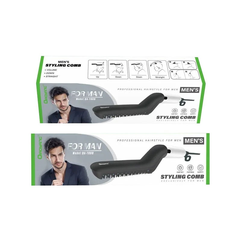 QIAOYANG Ηλεκτρική Βούρτσα για Ίσιωμα Μαλλιών και Γενειάδας - Men's styling comb QA-T660