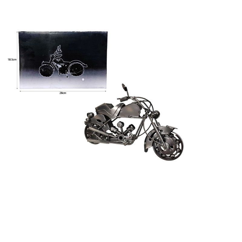 Μεταλλικό διακοσμητικό μηχανάκι Vintage στυλ M21 - Metallic decorative motorcycle