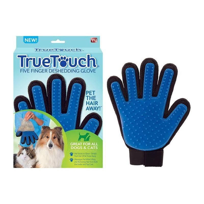 True Touch Γάντι Περιποίησης Τριχώματος Κατοικιδίων - Five Finger Deshedding Glove