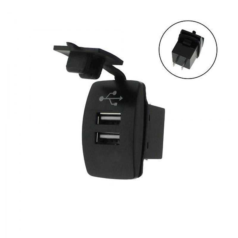 Rchang Φορτιστής με 2 θύρες USB αυτοκινήτου 12V/24V W05237 - Cargador USB Dual