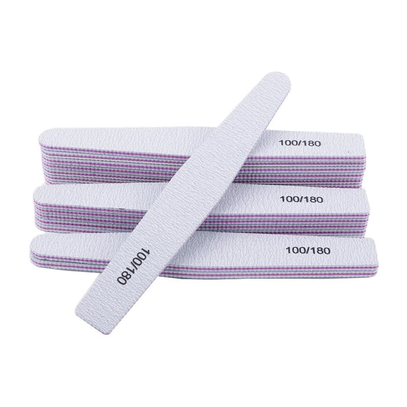 Globalnail Λίμα νυχιών 100/180 50τμχ - Nail File 50pcs