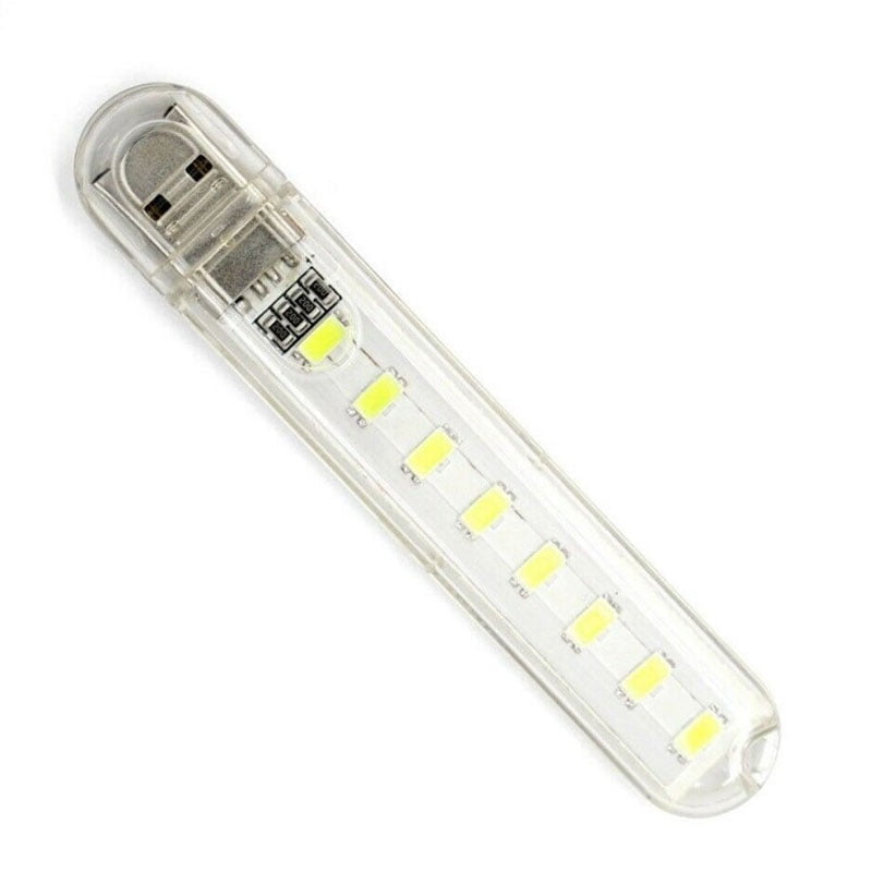 Mini USB LED φορητό φως με 8 led Cool white
