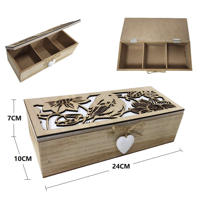 Ξύλινο αποθηκευτικό κουτί M145B - Wooden storage box