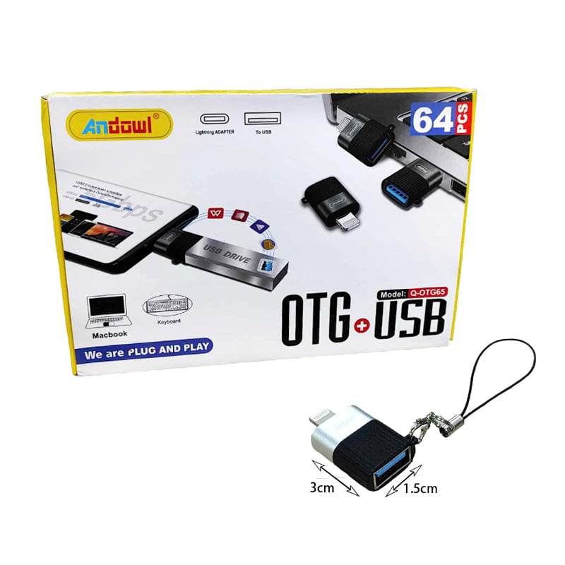 Andowl Q-OTG65 Μετατροπέας Lightning σε USB - OTG USB Adaptor