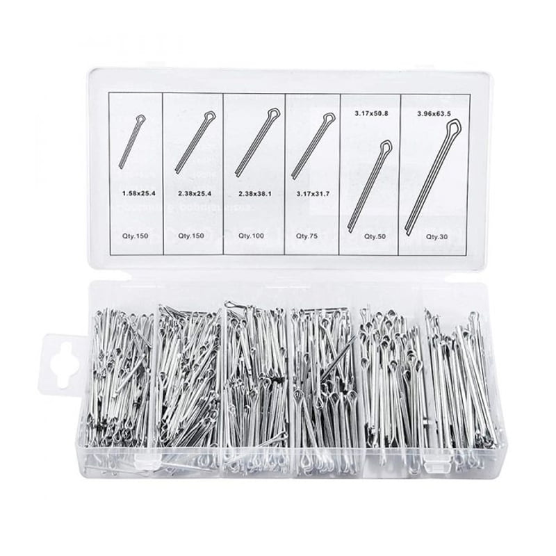 Κοπίλιες ασφάλειες σετ 555τμχ - Cotter pin assortment