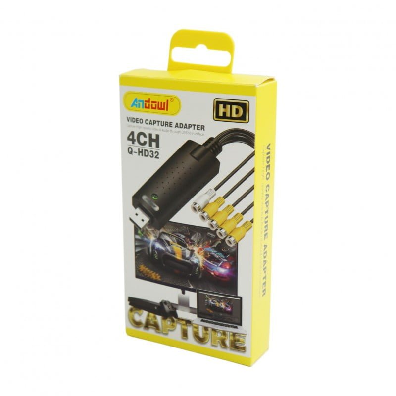 Andowl Q-HD32 Μετατροπέας Video RCA σε USB 2.0 Multi Viewer με 4 Video input Recorder