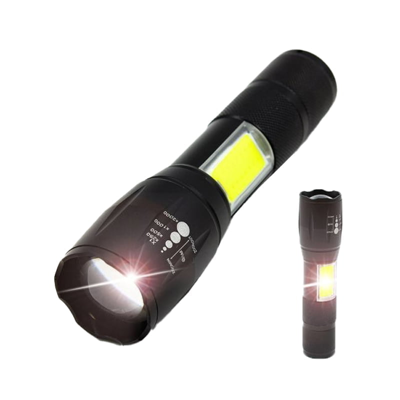 Επαναφορτιζόμενος Φακός LED Διπλής Λειτουργίας - COB light flashlight