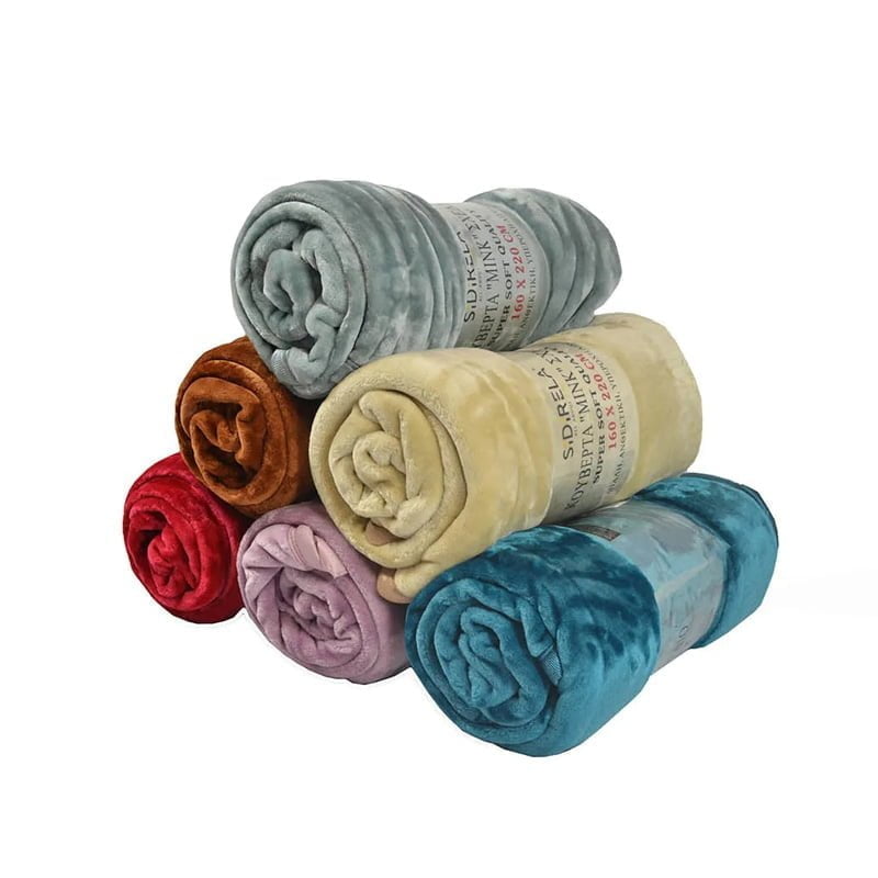 Κουβέρτα “Mink” μονόχρωμη 200x220cm - Super Soft Blanket