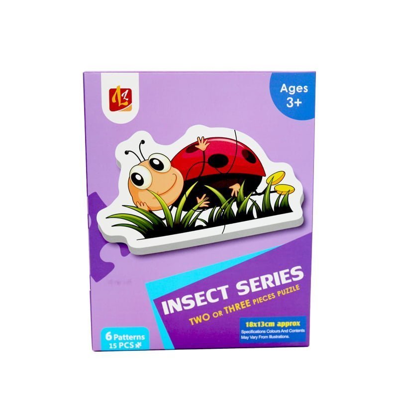 Παιδικό παζλ με διάφορα έντομα 3+ - Puzzle