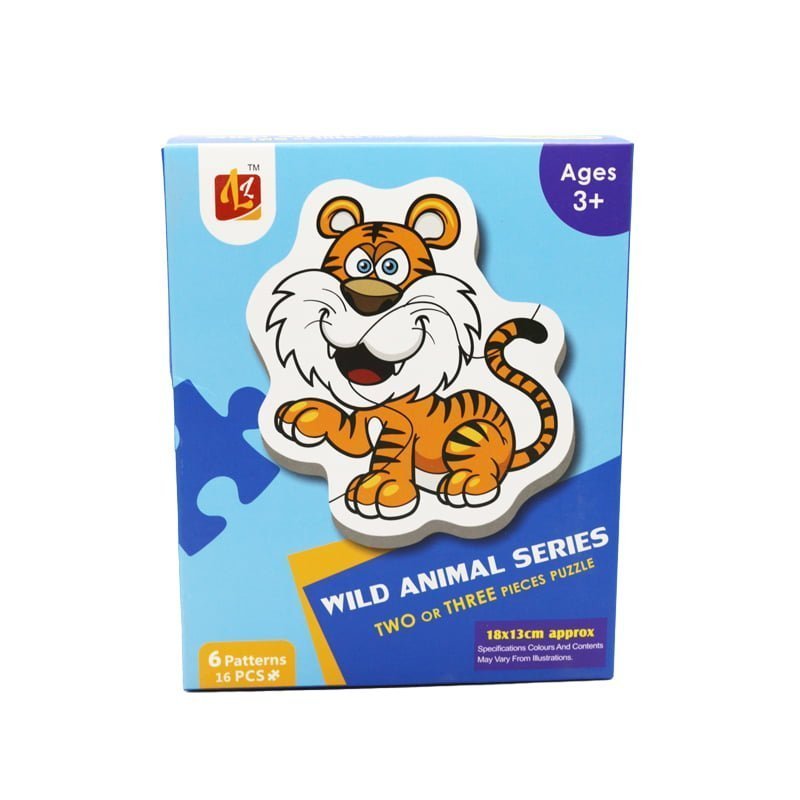 Παιδικό παζλ με άγρια ζώα 3+ - Puzzle