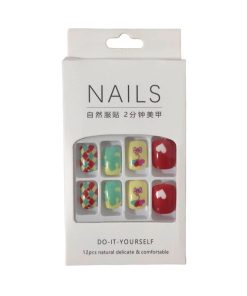 Αυτοκόλλητα νύχια σε διάφορα σχέδια - Press-on fake nails