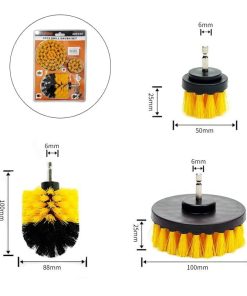 Σετ βούρτσες καθαρισμού για δραπανοκατσάβιδα 3τμχ - Electric Drill Brush Kit