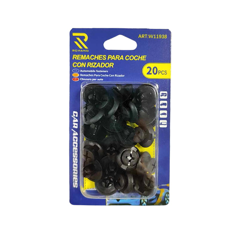 Rchang Συνδετήρες αυτοκινήτου 20τεμ W11938 0194 - Car fasteners remaches para coche con rizador