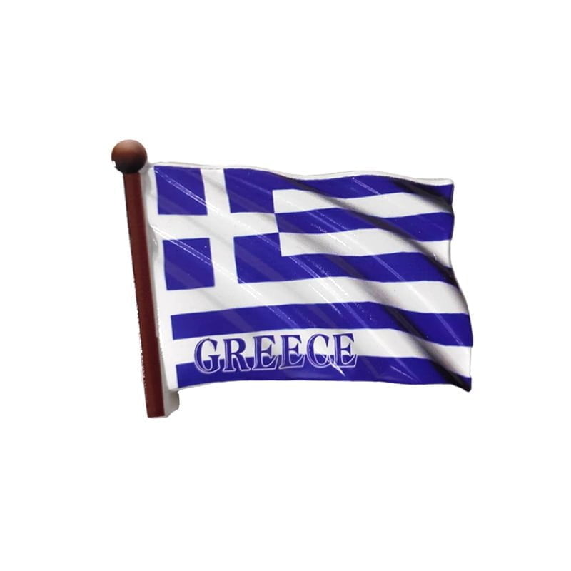 Μαγνητάκι ψυγείου σουβενίρ Creece - Fridge magnet flag