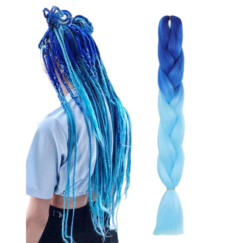 Yuan yao Μαλλιά για Ράστα ombre μπλε/γαλάζιο BY45 - Rasta hair