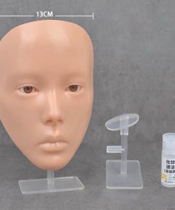 Πρόσωπο εκμάθησης επαγγελματικού μακιγιάζ - Make-up practicing face interacting makeup