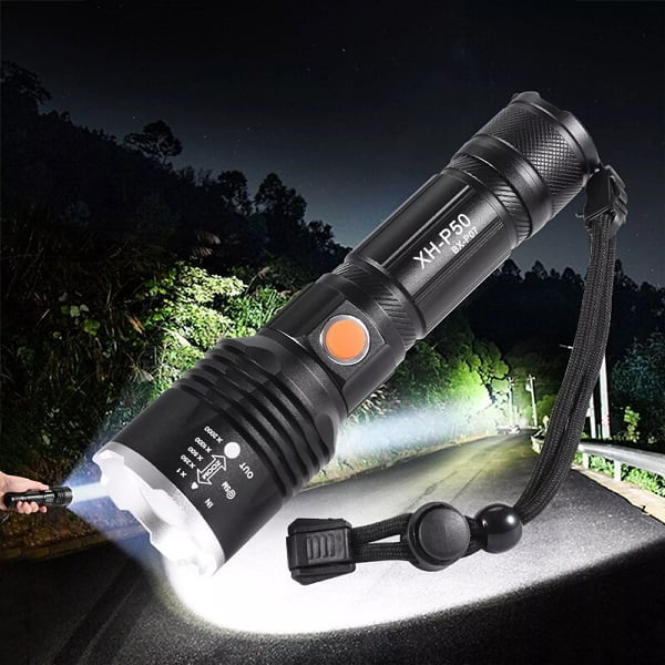 Επαναφορτιζόμενος φακός XH-P50 BX-P07 1500 lumens - Glare flashlight