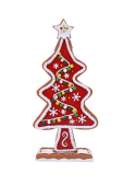 ΧΡΙΣΤΟΥΓΕΝΝΙΑΤΙΚΟ ΔΙΑΚΟΣΜΗΤΙΚΟ GINGERBREAD ΔΕΝΤΡΑΚΙ ΚΟΚΚΙΝΟ