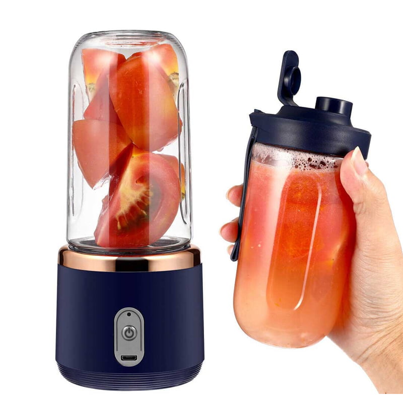 Φορητό Επαναφορτιζόμενο Blender με Πλαστικό Ποτήρι - Small Portable Juicer Blender with Cup