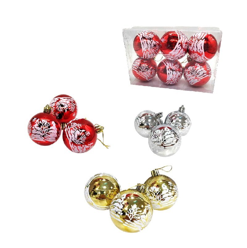 Σετ Χριστουγεννιάτικες Μπάλες 6τμχ - Christmas Balls 6pcs