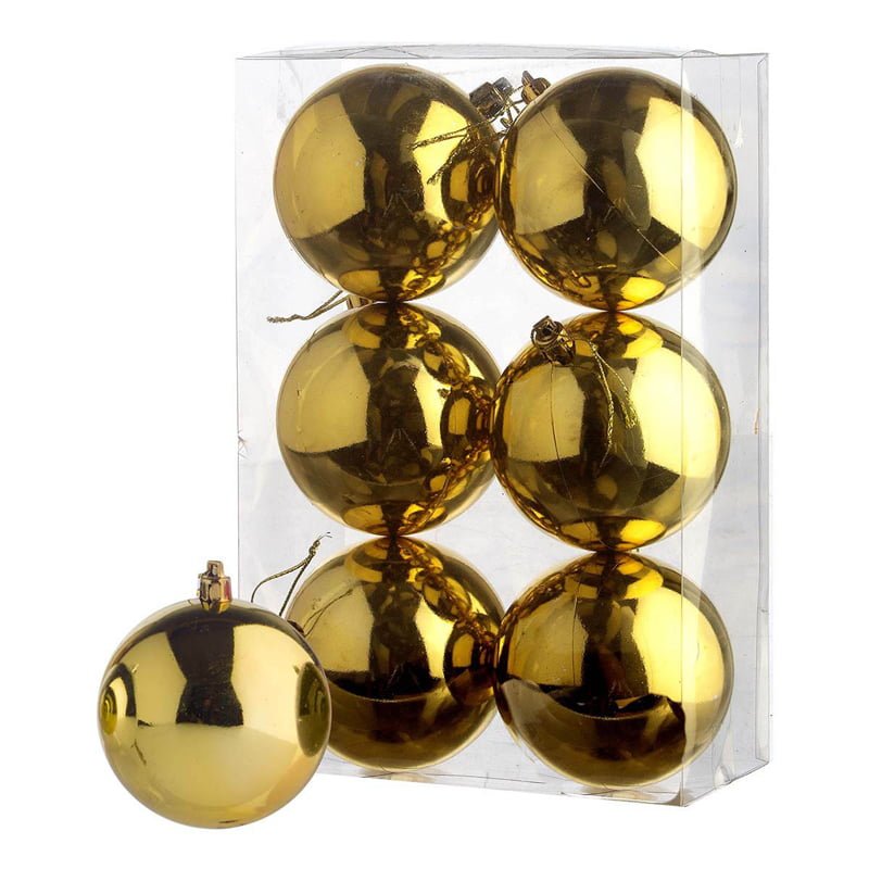 Χριστουγεννιάτικες μπάλες 6τμχ 3.5cm - Christmas decoration balls 6pcs