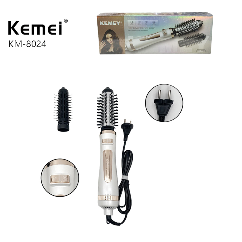 Kemey Ηλεκτρική βούρτσα 800W KM-8024 - Hair Dryer Hot Air Brush