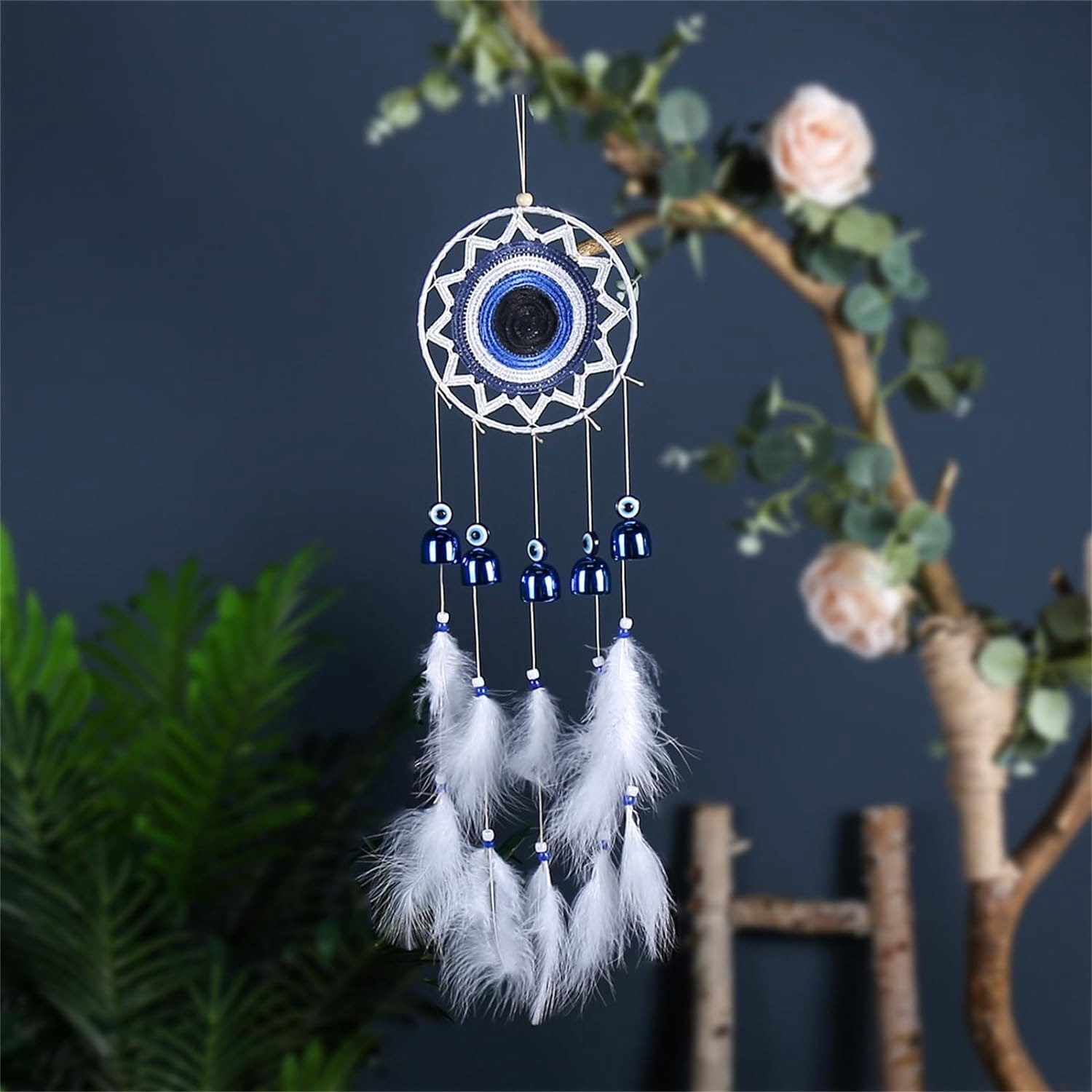 Κρεμαστό διακοσμητικό ονειροπαγίδα 70cm - Hanging decoration dreamcatcher