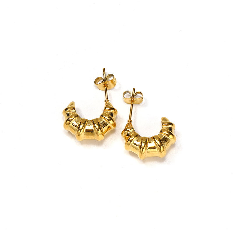 ΓΥΝΑΙΚΕΙΑ ΣΚΟΥΛΑΡΙΚΙΑ ΚΡΙΚΟΙ ΑΠΟ ΑΤΣΑΛΙ-WOMEN'S STEEL EARRINGS