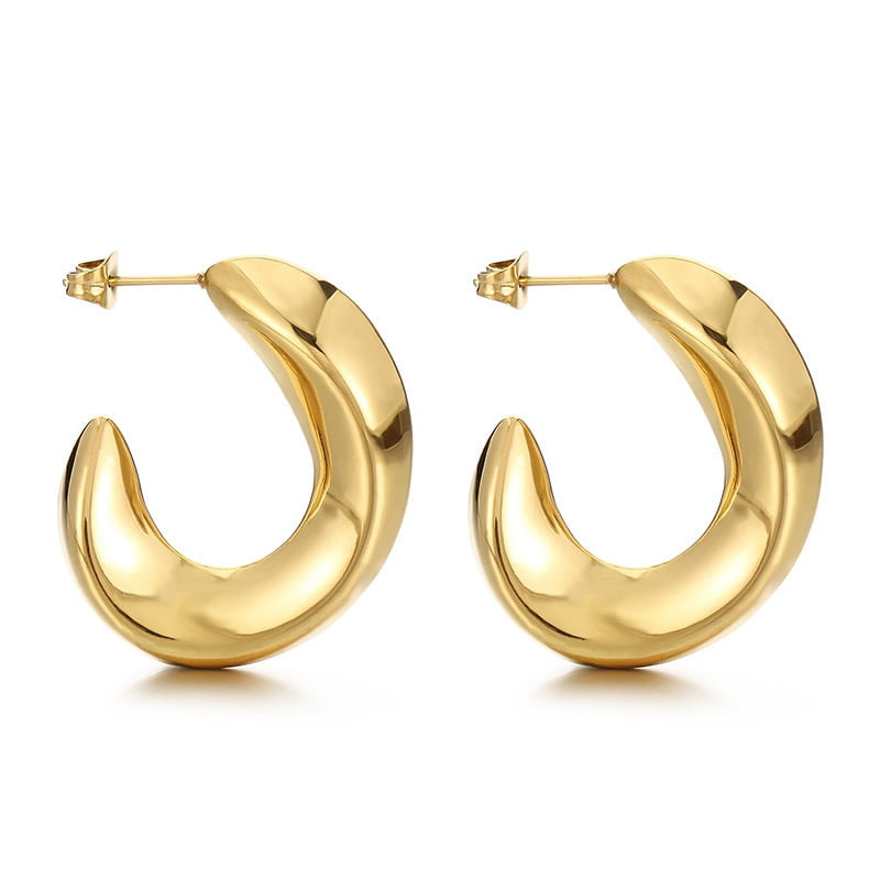 ΓΥΝΑΙΚΕΙΑ ΣΚΟΥΛΑΡΙΚΙΑ ΚΡΙΚΟΙ ΑΠΟ ΑΤΣΑΛΙ-WOMEN'S STEEL EARRINGS