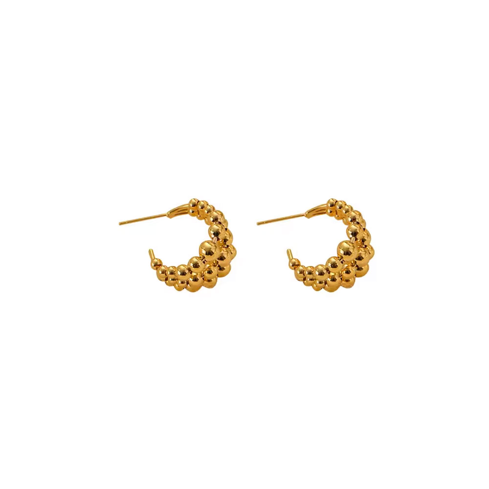 ΓΥΝΑΙΚΕΙΑ ΣΚΟΥΛΑΡΙΚΙΑ ΚΡΙΚΟΙ ΑΠΟ ΑΤΣΑΛΙ-WOMEN'S STEEL EARRINGS