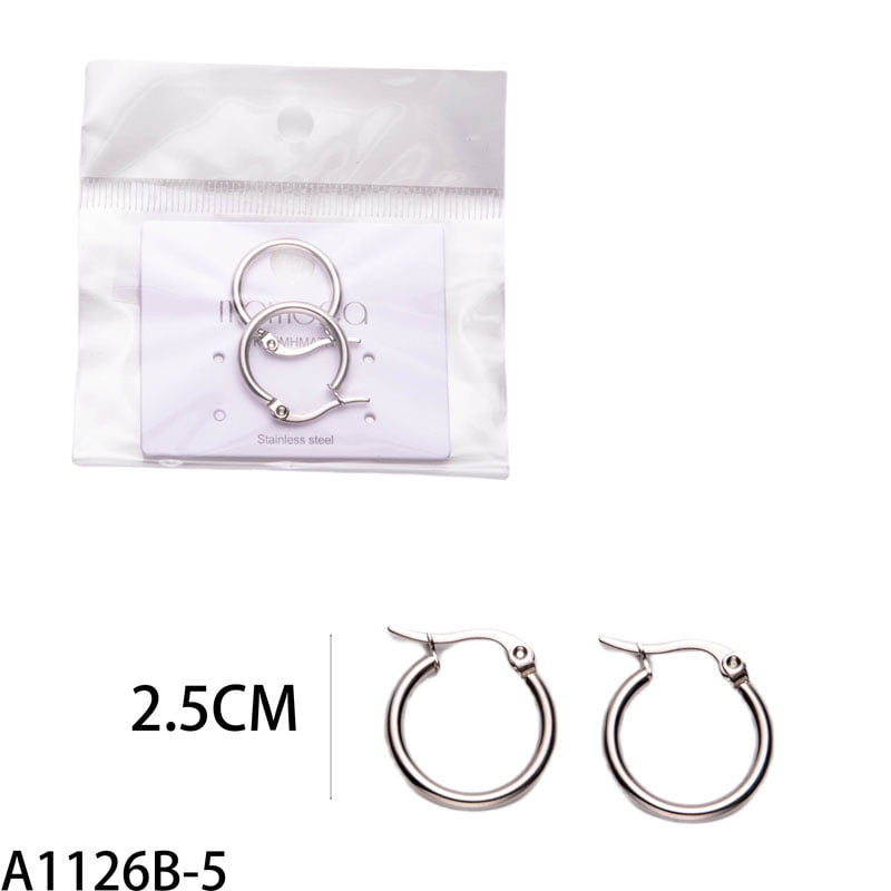 ΓΥΝΑΙΚΕΙΑ ΣΚΟΥΛΑΡΙΚΙΑ ΚΡΙΚΟΙ ΑΠΟ ΑΤΣΑΛΙ-WOMEN'S STEEL EARRINGS