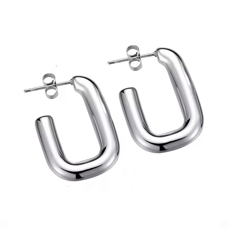 ΓΥΝΑΙΚΕΙΑ ΣΚΟΥΛΑΡΙΚΙΑ ΚΡΙΚΟΙ ΑΠΟ ΑΤΣΑΛΙ-WOMEN'S STEEL EARRINGS