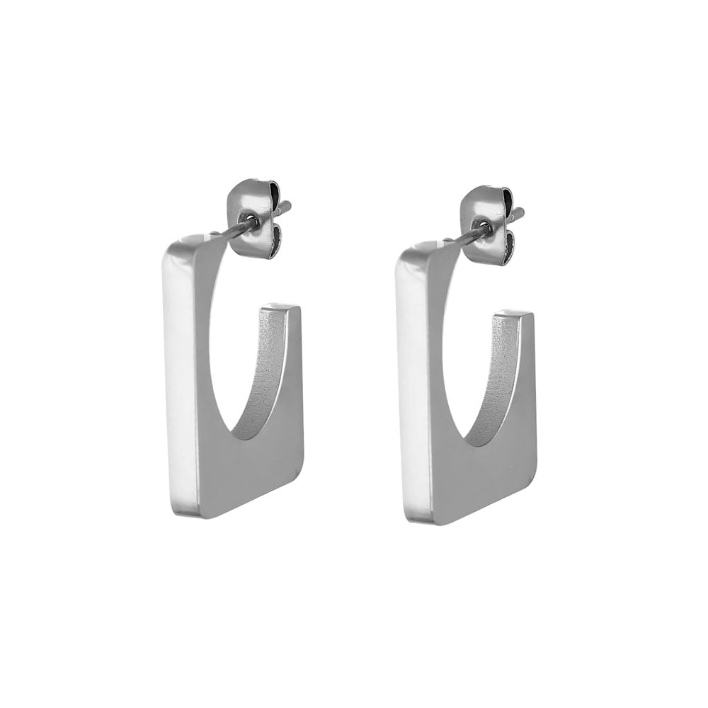 ΓΥΝΑΙΚΕΙΑ ΣΚΟΥΛΑΡΙΚΙΑ ΚΡΙΚΟΙ ΑΠΟ ΑΤΣΑΛΙ-WOMEN'S STEEL EARRINGS