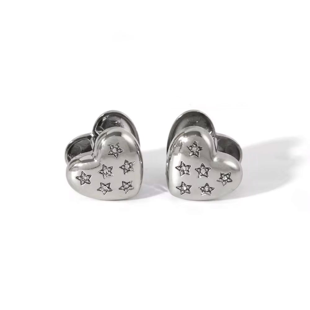 ΓΥΝΑΙΚΕΙΑ ΑΤΣΑΛΙΝΑ ΣΚΟΥΛΑΡΙΚΙΑ-WOMEN’S STEEL EARRINGS