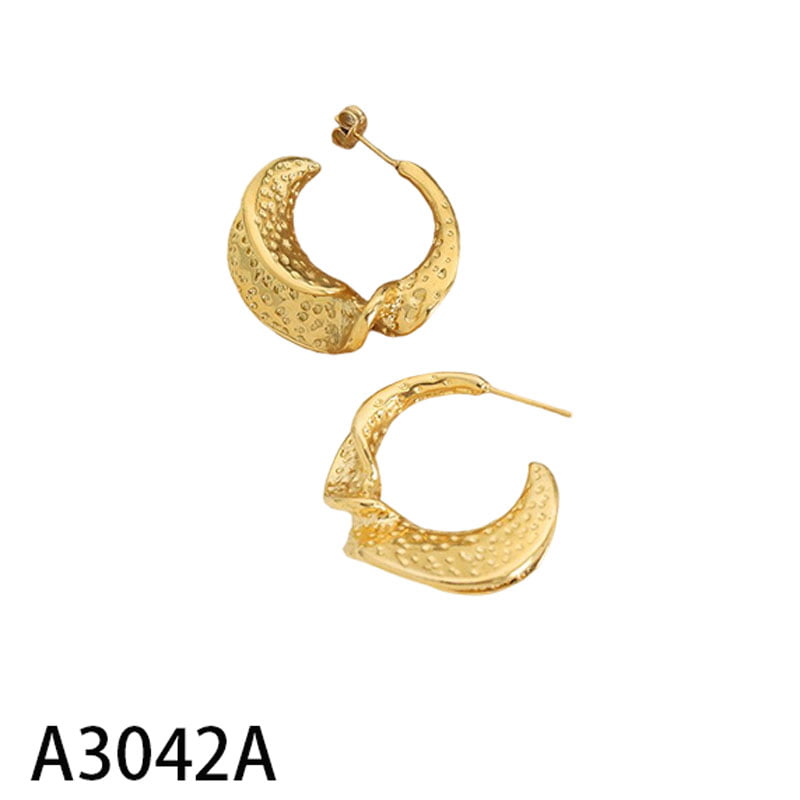 ΓΥΝΑΙΚΕΙΑ ΣΚΟΥΛΑΡΙΚΙΑ ΚΡΙΚΟΙ ΑΠΟ ΑΤΣΑΛΙ-WOMEN'S STEEL EARRINGS