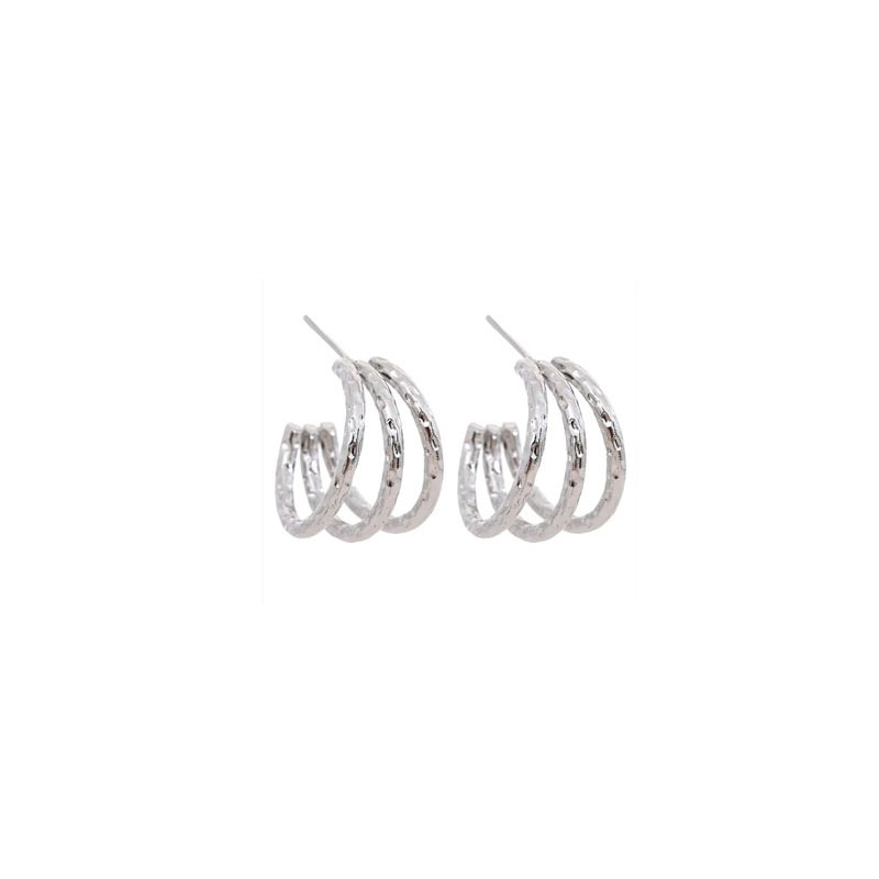 ΓΥΝΑΙΚΕΙΑ ΣΚΟΥΛΑΡΙΚΙΑ ΚΡΙΚΟΙ ΑΠΟ ΑΤΣΑΛΙ-WOMEN'S STEEL EARRINGS