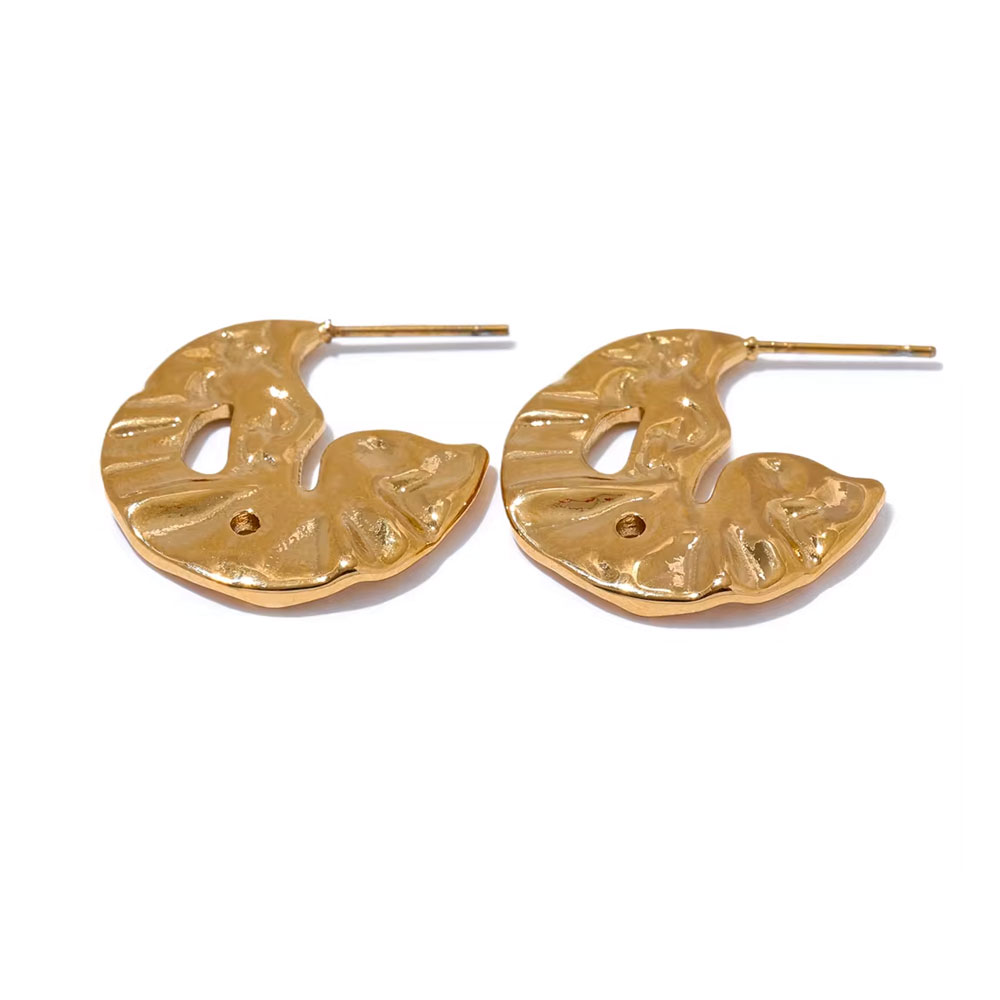 ΓΥΝΑΙΚΕΙΑ ΣΚΟΥΛΑΡΙΚΙΑ ΚΡΙΚΟΙ ΑΠΟ ΑΤΣΑΛΙ-WOMEN'S STEEL EARRINGS