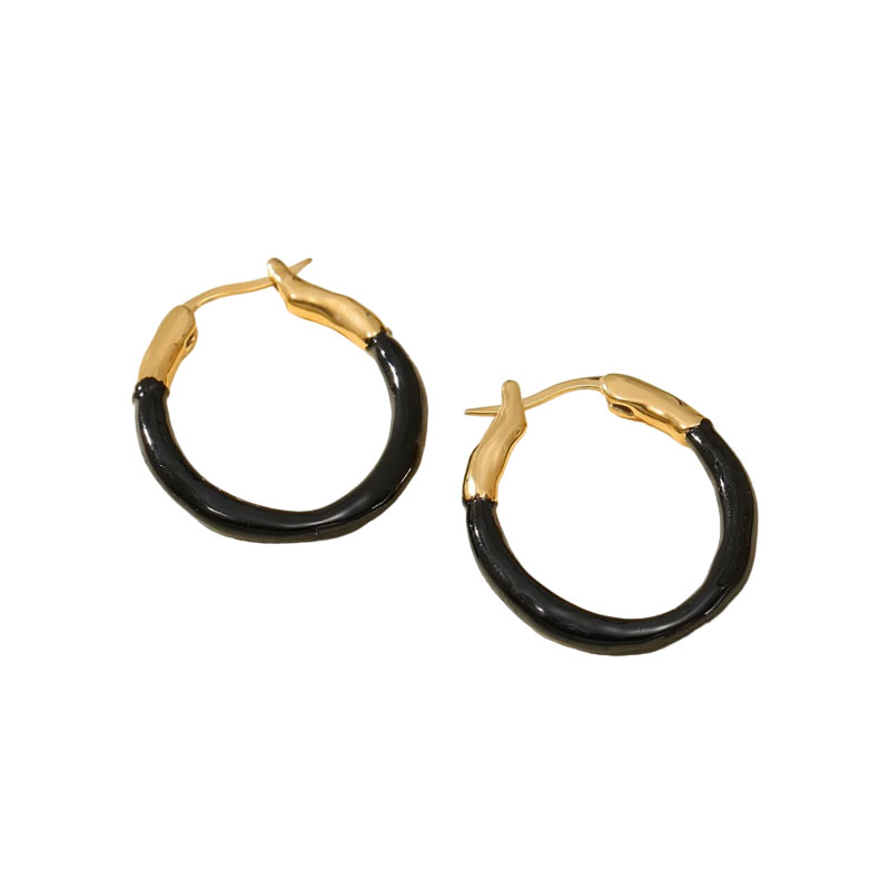 ΓΥΝΑΙΚΕΙΑ ΣΚΟΥΛΑΡΙΚΙΑ ΚΡΙΚΟΙ ΑΠΟ ΑΤΣΑΛΙ-WOMEN'S STEEL EARRINGS